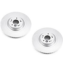 SET-P15JBR1537EVC-2 Front Brake Disc, Plain Surface, Vented, 5 Lugs, 360.68 mm,, Evolution Geomet Coated High Carbon