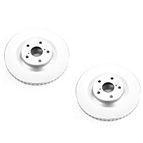 Brake Disc, Plain Surface, Vented, 5 Lugs, 335.28 mm, Base, 2.0L 4Cyl, Evolution Geomet Coated High Carbon