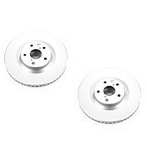 Brake Disc, Plain Surface, Vented, 5 Lugs, 335.28 mm, Base, 2.0L 4Cyl, Evolution Geomet Coated High Carbon
