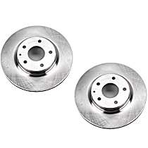 Front Brake Disc, Plain Surface, Vented, 5 Lugs, AWD, Grand Touring, Autospecialty By Powerstop