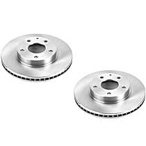 Front Brake Disc, Plain Surface, Vented, 5 Lugs, FWD, GX, 2.0L 4Cyl, Autospecialty By Powerstop