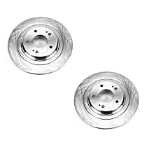 Brake Disc, Plain Surface, Solid, 5 Lugs, 2.0L 4Cyl, Autospecialty By Powerstop