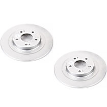 Brake Disc, Plain Surface, Solid, 5 Lugs, 2.0L 4Cyl, Evolution Geomet Coated High Carbon