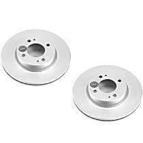 SET-P15JBR1762EVC-2 Front Brake Disc, Plain Surface, Vented, 5 Lugs 251.46 mm Evolution Geomet Coated High Carbon