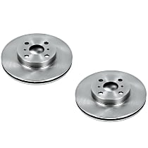 Powerstop Front Brake Discs, Plain Surface, Vented, GTS Model, Autospecialty By Powerstop