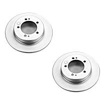 Brake Disc, Plain Surface, Solid, 5 Lugs, 264.16 mm, FWD, GS, Evolution Geomet Coated High Carbon