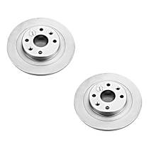 Rear Brake Disc, Plain Surface, Solid, 5 Lugs, 251.46 mm, With  Disc Brake, 2.0L 4Cyl, Evolution Geomet Coated High Carbon
