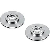 Front Brake Disc, Plain Surface, Vented, 5 Lugs,, Autospecialty By Powerstop