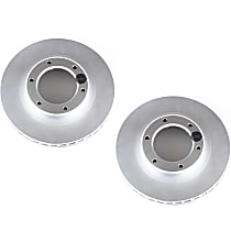 SET-P15JBR742EVC-2 Front Brake Disc, Plain Surface, Vented, 6 Lugs Evolution Geomet Coated High Carbon