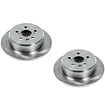 SET-P15JBR792-2 Rear Brake Disc, Plain Surface, Vented, Autospecialty By Powerstop