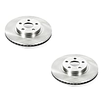SET-P15JBR931-2 Front Brake Disc, Plain Surface, Vented, Autospecialty By Powerstop