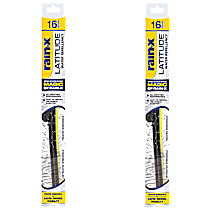 Front, Driver and Passenger Side Wiper Blade, Frameless, 16 in.