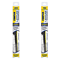 Front Latitude Water Repellency 2-n-1 Series Wiper Blades, Driver Side - 20 in.; Passenger Side - 19 in.