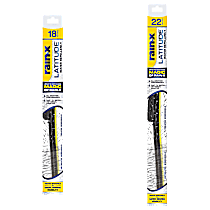 SET-R495079279-2-FR Front, Driver and Passenger Side Wiper Blade, Frameless