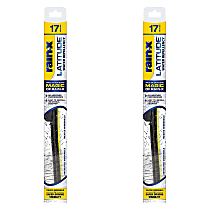 Front, Driver and Passenger Side and Rear Latitude Water Repellency 2-n-1 Series Wiper Blades, Driver and Passenger Side - 17 in.; Rear - 17 in.
