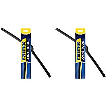 SET-R49830315-FR-B Front, Driver or Passenger Side; Rear Wiper Blade, Frameless