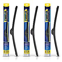 Front, Driver and Passenger Side and Rear Longitude Series Wiper Blades, Driver and Passenger Side - 19 in.; Rear - 19 in.
