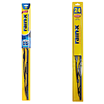 SET-R49RX30124-FR-E Front, Driver and Passenger Side Wiper Blade, Framed