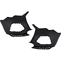 Front, Driver and Passenger Side Bumper Ends, Primed, For Models without S-Line Package, Parallel Park Assist Sensor and Parking Aid Sensor