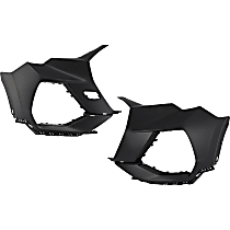 Front, Driver and Passenger Side Bumper Ends, Primed, For Models with S-Line Package, without Parallel Park Assist Sensor