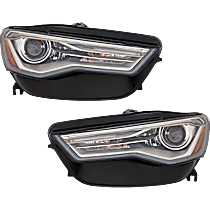 Driver and Passenger Side HID/Xenon Without bulb(s), For Models With Auto Level Headlight