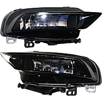 Front, Driver and Passenger Side Halogen Fog Light, With bulb(s), Sedan, OE Replacement, CAPA Certified
