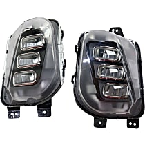 Front, Driver and Passenger Side Fog Lights, With bulb(s), LED