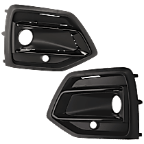 Driver and Passenger Side Fog Light Trim, Mounted on Side, For Models Without S-Line Package, Textured Black