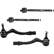 Front and Rear, Driver and Passenger Side, Inner and Outer Tie Rod Ends