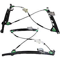 Front, Driver and Passenger Side Power Window Regulator, Without Motor