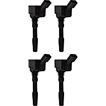 Ignition Coil, Exhaust stock and reorder, Set of 4, 4 Cyl 2.0L