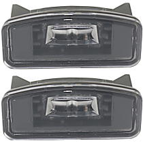 Rear, Driver and Passenger Side License Plate Lights