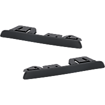 Rear, Driver and Passenger Side Bumper Trim, Textured Black