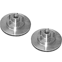 SET-RAY5034R-2 Front Brake Disc, Plain Surface, 5 Lugs 266.7 mm R-Line Series