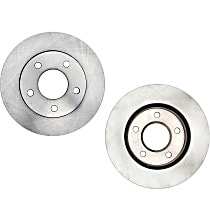 Front Brake Disc, Plain Surface, Solid, 5 Lugs, 260.6 mm, R-Line Series