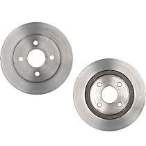 Brake Disc, Plain Surface, Solid, 4 Lugs, 244.86 mm, 1.9L 4Cyl, R-Line Series
