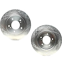 SET-RAY66327R-2 Front Brake Disc, Plain Surface, Vented, 5 Lugs 276.86 mm R-Line Series