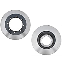 SET-RAY66695R-2 Rear Brake Disc, Plain Surface, Vented, 8 Lugs 12.9 in. OD R-Line Series