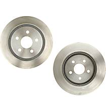 Rear Brake Disc, Plain Surface, Solid, 5 Lugs, 270.26 mm, R-Line Series