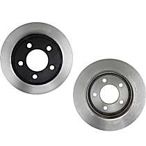 SET-RAY76316-2 Rear Brake Disc, Plain Surface, Vented, 5 Lugs, 270.26 mm,, Specialty Performance Series