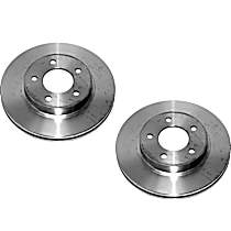SET-RAY76721R-2 Front Brake Disc, Plain Surface, Vented, 5 Lugs, 281.94 mm,, R-Line Series