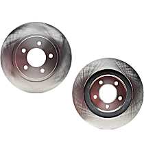 SET-RAY76722R-2 Front Brake Disc, Plain Surface, Vented, 5 Lugs, 297.18 mm,, R-Line Series