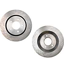 SET-RAY76777R-2 Front Brake Disc, Plain Surface, Solid, 5 Lugs, 297.18 mm,, R-Line Series