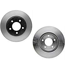 SET-RAY76831-2 Front Brake Disc, Plain Surface, Vented, 5 Lugs, 281.94 mm,, Specialty Performance Series