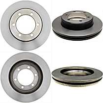 SET-RAY8523R-4 Front and Rear Brake Disc, Plain Surface, Vented, 6 Lugs, 381 mm,, R-Line Series