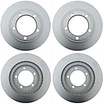 SET-RAY8538-4 Front and Rear Brake Disc, Plain Surface, Vented, 5 Lugs, 381 mm,, Specialty Truck, Medium Duty & School Bus Series
