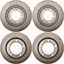 SET-RAY8538R-4 Front and Rear Brake Disc, Plain Surface, Vented, 5 Lugs, 381 mm,, R-Line Series