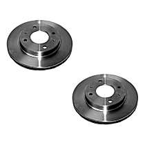 Brake Disc, Plain Surface, Vented, 4 Lugs, 256.54 mm, 2.0L 4Cyl, R-Line Series
