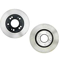 Brake Disc, Plain Surface, Vented, 5 Lugs, 256.03 mm, FWD, Naturally Aspirated, Front Wheel Drive, GS, 2.0L 4Cyl, R-Line Series