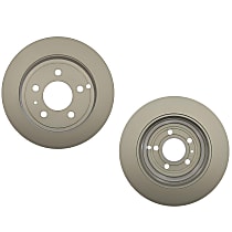 SET-RAY96515FZN-2 Rear Brake Disc, Plain Surface, Solid, 5 Lugs 295.15 mm OD FWD Element3 Series